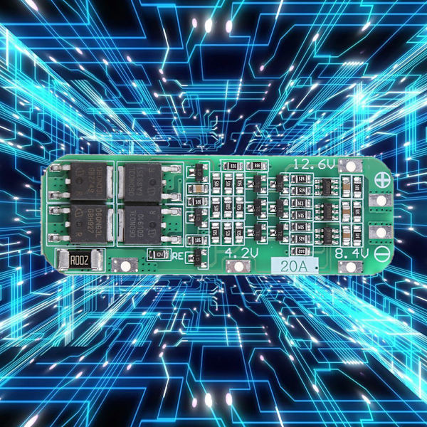 3S 20A Li-ion litiumbatteri 18650 Laddare PCB BMS för skyddskort 12.6VMo