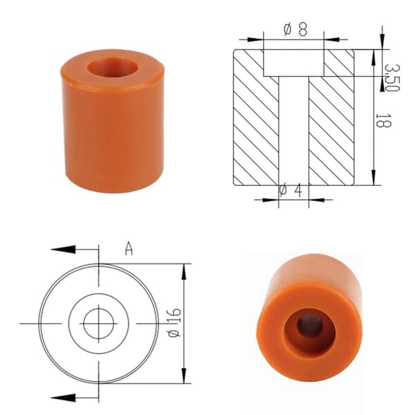 Silikonsocka Isolering Skyddsfodral för Värmeblock MK8 / MK10 / MK9 hylsa