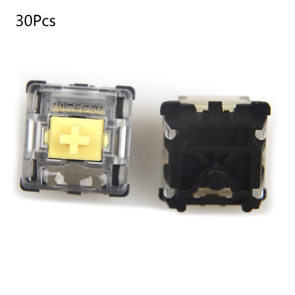 Gateron Mekaniskt tangentbord Tyst Switch Svart Röd Te Grön Silver Gul 5pin Transparent för Case för RGB Plug-in La Yellow Switch 1 set of 65