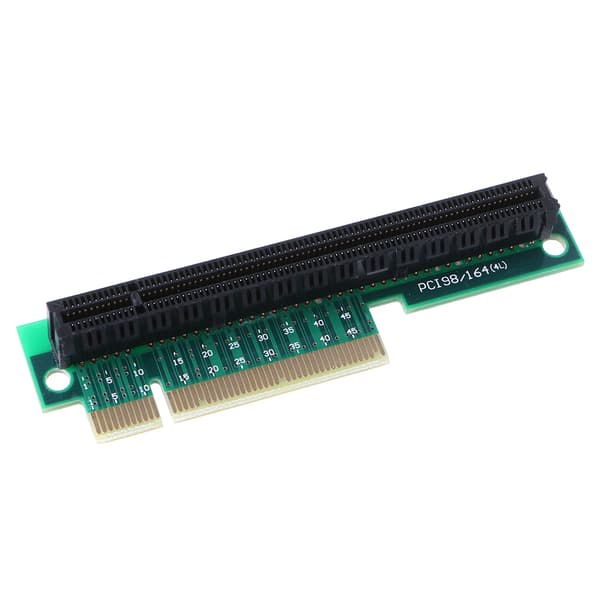 90 Graders PCI-E 8X Han til 16X Hun Riser Adapter til 1U 2U Support GPU