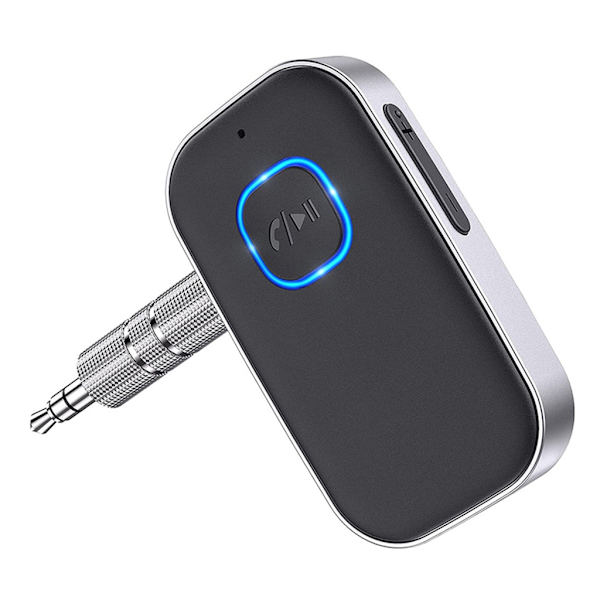 Bluetooth-kompatibel 5.0 modtager til bil, støjreducerende AUX-adapter, musikmodtager til hjemmestereo håndfri opkald