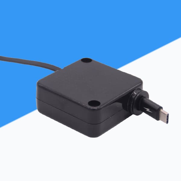 Strekkbar USB C Hann til USB C Hann Hurtigladekabel Dataoverføringskabel