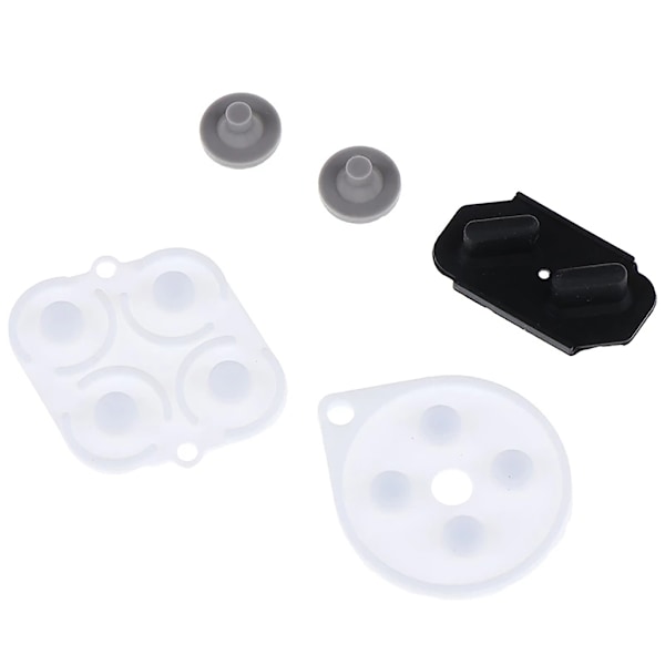 Controller ledande gummidyna Silikonhäftande nycklar Knappkuddar Kit Reparationsreparationsdel för SNES Game Controller