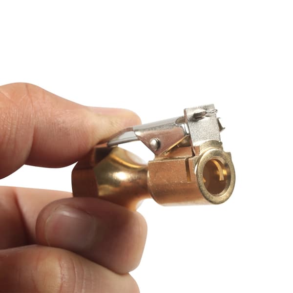 Luftchuck for dekk med klipsadapter messing låsende dekkpumpe dyseadapter