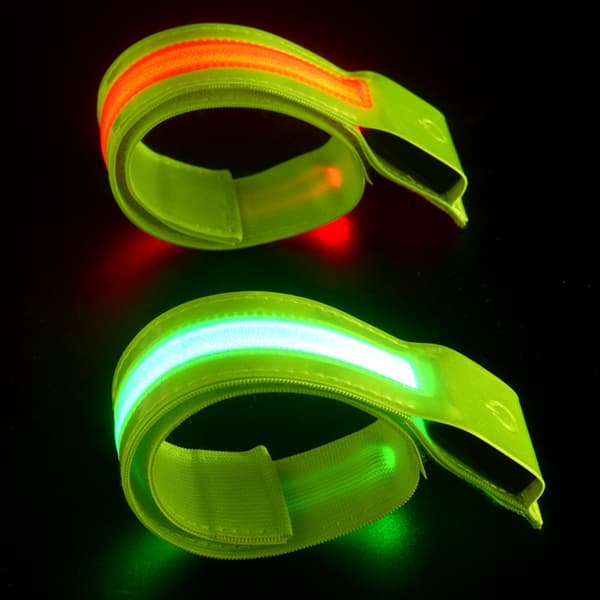 Andningsbart LED-armband USB C Snabbladdning Reflekterande Utrustning för Utomhusaktiviteter Blue