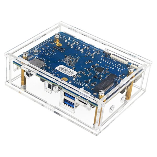 för Orange Pi 5 Plus case- genomskinligt hölje genomskinligt skal - cover med kylfläkt - koppar/aluminium kylflänsar null - Aluminum heat sink s