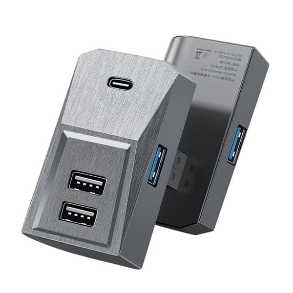 USB-hub för handskfack, bilsplitter dockningsstation USB snabbladdningsstation C