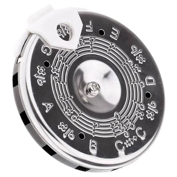 13 toner Pitch Pipe Tuner C-C Notväljare Elgitarr Tuner C-C Musiknoter Instrument Stämningsenhet Enkel att använda