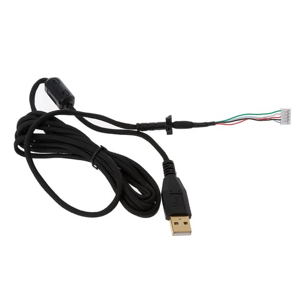 Holdbar nylonflettet USB-musekabeludskiftningsledning til G102