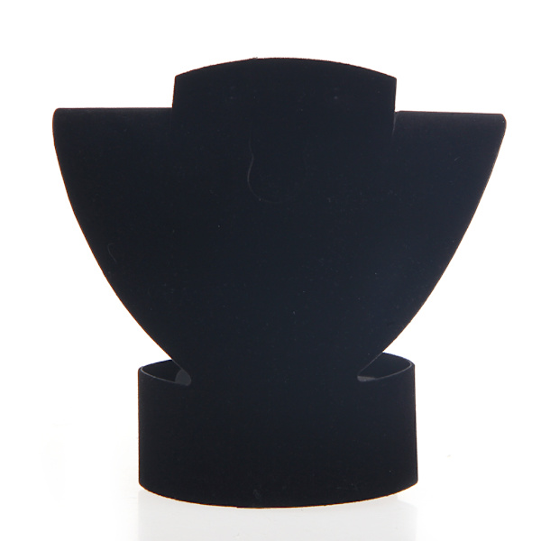 Sammetshalsband Kedja Smycken Byst Display Hållare Halsband Display Skyltdocka Avtagbar Smycken Byst Stand Black S