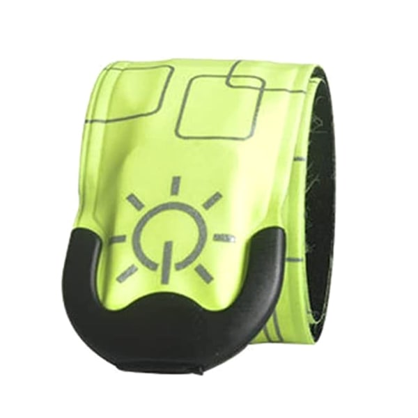 LED Självlysande Nattlöpningsarmband Belysning Slap Armband Uppladdningsbart Glow Band