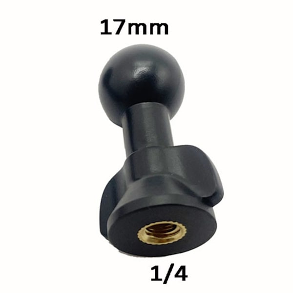 Lett å bære 17 mm kulehode til 1/4 tommers mutteradapter i plast for direktesending