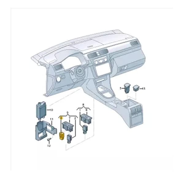 Støvtæt HiFi Auxiliary Input Connector Socket Plug Play til køretøjer 5Q0035724
