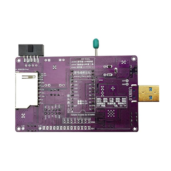 eMMC Imaging-værktøj med hurtige USB3.0-interfaces Adapter 809H Holder