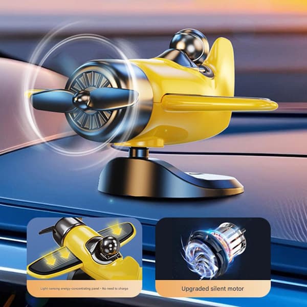 Dynamisk 360 Fly Dashboard Dekorasjon Solcelledrevet for Lang Tur White
