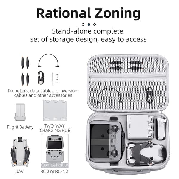 Case för Mini 4 Pro Drones Förvaringsväska Hard Shell Case Skyddslåda Ersättningsdrönare Tillbehör