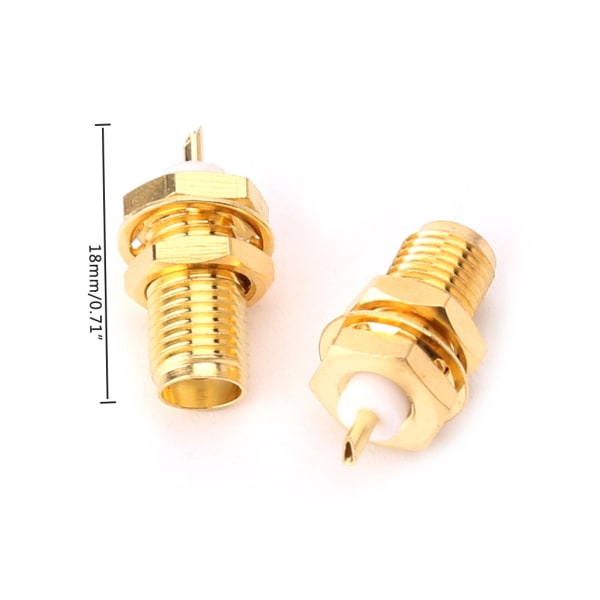 10 st SMA-KY RF-kontakter SMA honmutter skotthandtag Däckklämma lödkopp