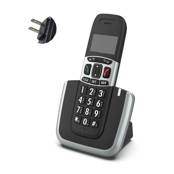 Trådløs telefon med lav stråling, telefonsvarer, nummerpresentasjon og samtale venter for bruk i bedrifter, kontorer eller hjem