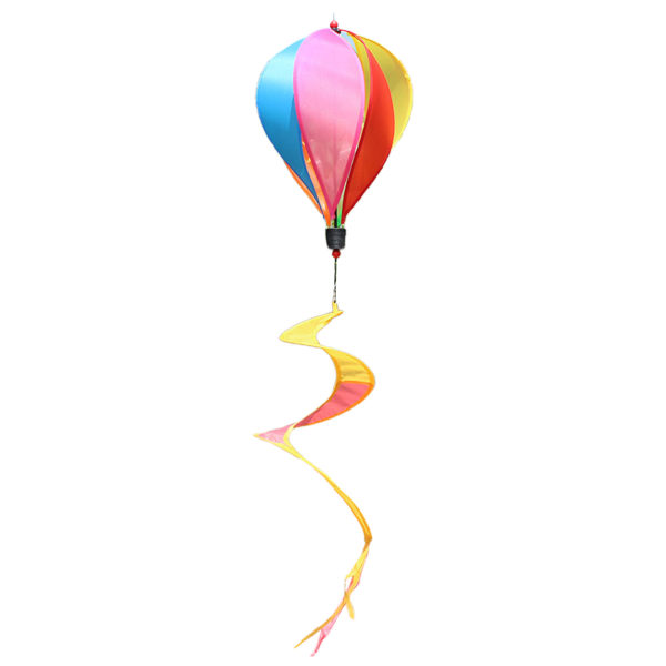 Varmluftsballong Vindspinnare Regnbåge Pinwheel Vindstrumpor Spiral Väderkvarn för Utomhus Trädgård Yard Gräsmatta Dekoration Present 13