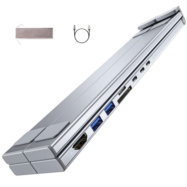 Typ C-hubbar med 4K USB3.0 Typ C PD100W Aluminiumlegering för PC Laptop