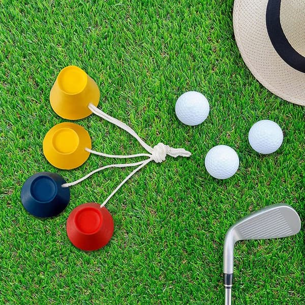 2 sæt indendørs gummi vinter golf tees golfboldholdere til golfslagmåtter
