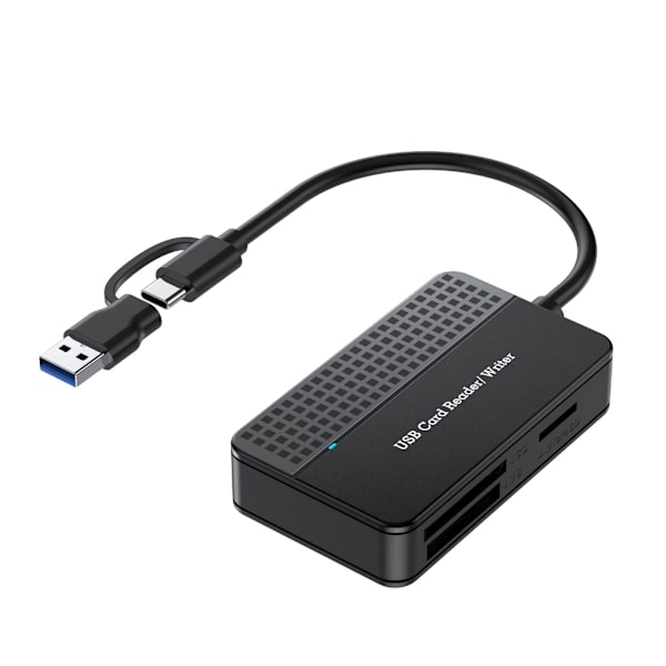 Höghastighetskortläsare 4-i-1 USB3.0/USB-C SDTF CFMS Compact Flash-kortadapter för bärbar dator PC Multikortläsare