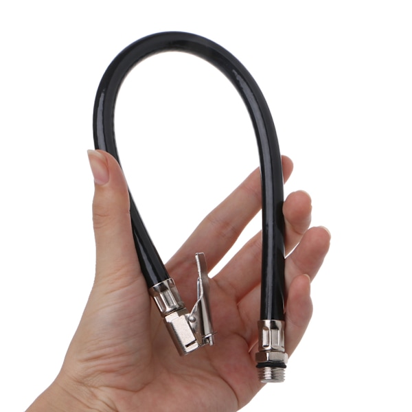 Bil Clip-on Dekk Inflator Slange Oppblåsbar Pumpe Forlengelsesrør Adapter Dekk