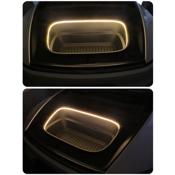 Vanntett LED-stripe for bagasjerom, fleksibel, enkel pluggforbindelse for /MY For Model Y