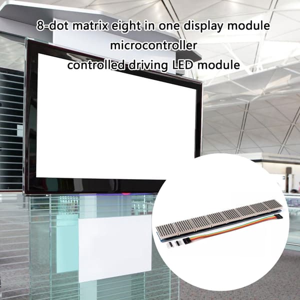 MAX7219 8 i 1 Dot Matrix LED-modul for og pedagogiske prosjekter
