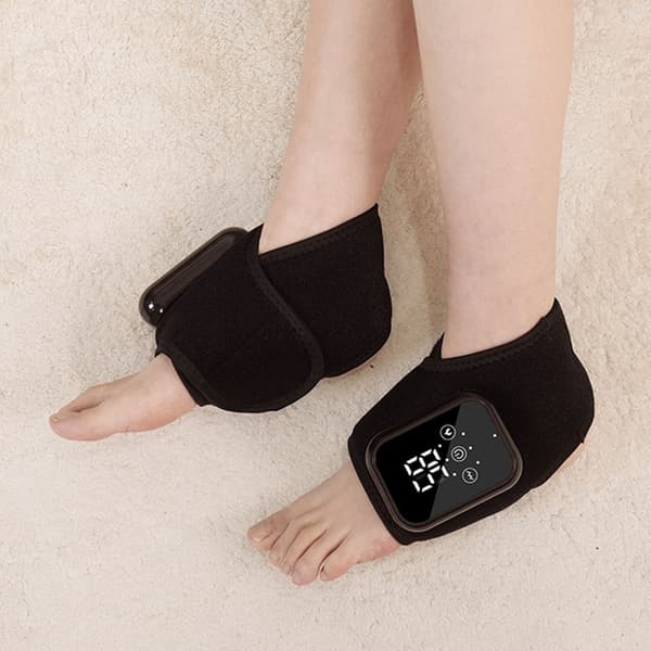 Bærbare varme ankelmassageapparater 3 tilstande Vibrationsterapi til muskelrestitution Gray Double pack