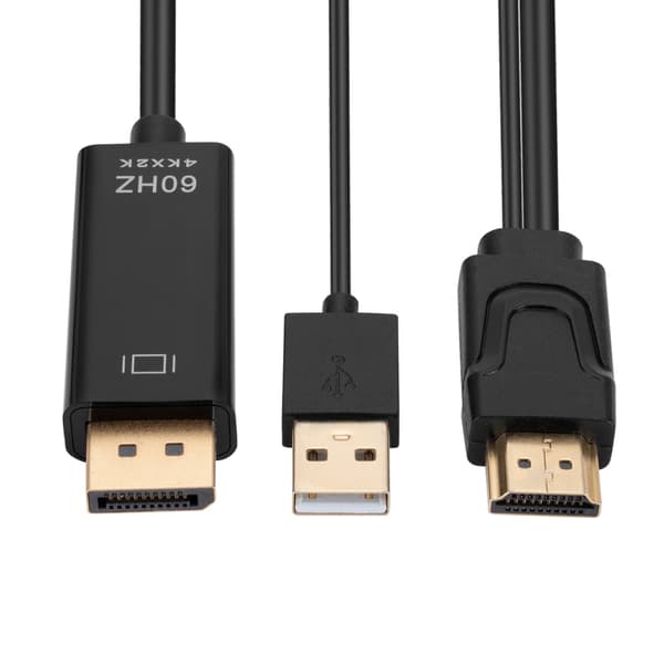 HDMI-kompatibelt til DisplayPort (DP) kabel 1,8 m HDMI-kompatibelt til DP kabel