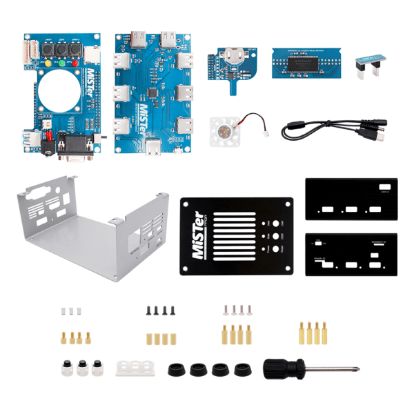 DIY Metal for Shell Kit för DE10-Nano för Mister FPGA I/O Board Core Control Suit Huvudkort USB Hub Portable Audio Vide 2