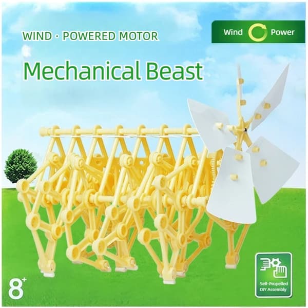 Vindenergi Gående Strandbeest Model Byggesæt Læringslegetøj