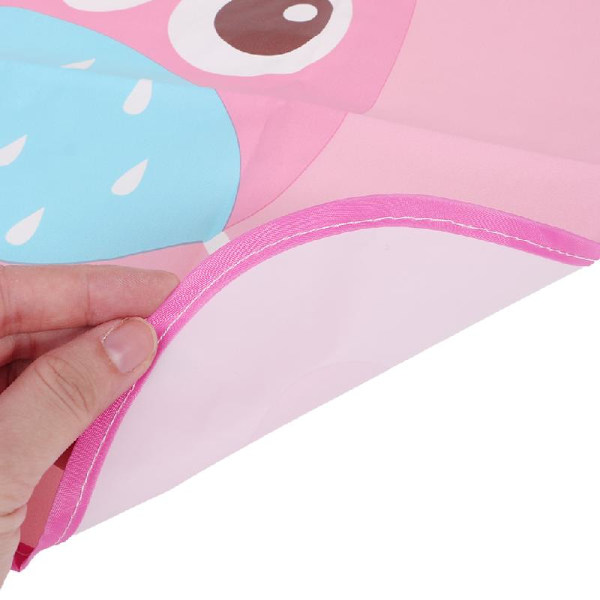 1 Set Barn Förkläde Ärmar Barn Måla Kök Matlagning Vattentät för skydd Print Konst Målning Aktivitet Pink