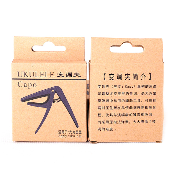 Professionell Ukulele Capo 4-strängad gitarrkapos Enhands snabbväxling Ukelele Capo gitarrdelar och tillbehör
