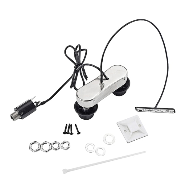 Elektrisk violin Gitarr Broförstärkare Tyst DIY Violin EQ Preamp Akustisk till Elektrisk Byggprojekt Piezo Pickup Set