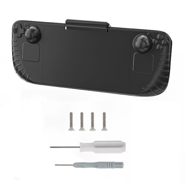 3 i 1 Skyddsfodral & Solskydd Ställ för Deck Gamepad Fodral med Solskydd Ställ Konsoltillbehör