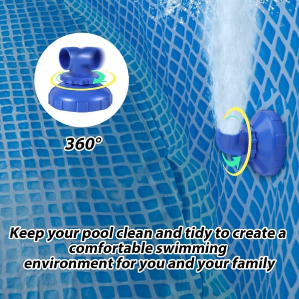 Roterende Swimmingpool Flow Indløbsfitting Pool Indløbsfittings Plast Tekstur
