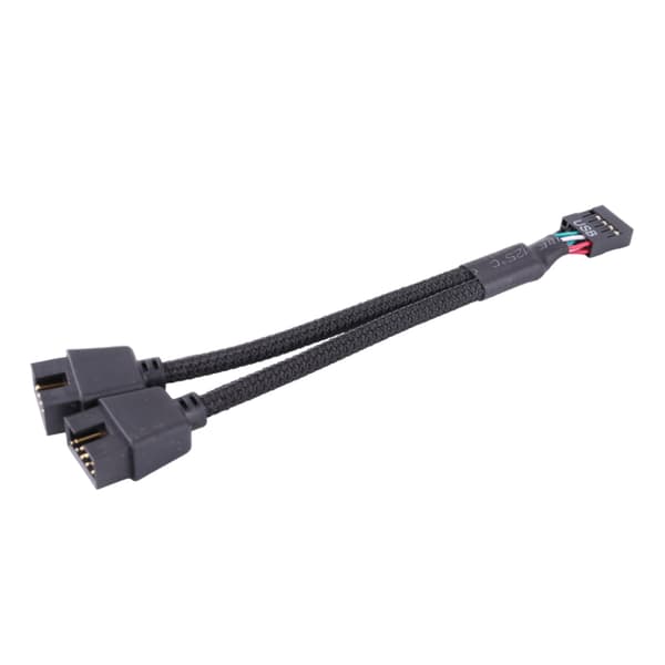9Pin USB Header Hun 1 til 2 Han Forlængerkabel Kort Desktop 9-Pin USB HUB