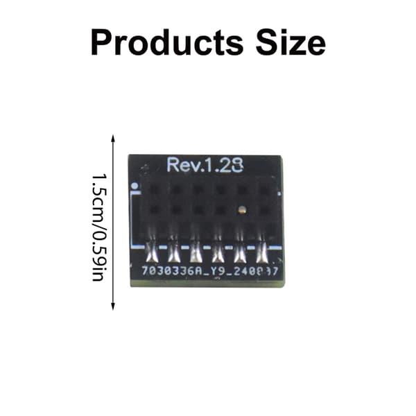 Krypteringssäkerhet TPM 2.0 Modul 12Pin SPI-gränssnitt för moderkort