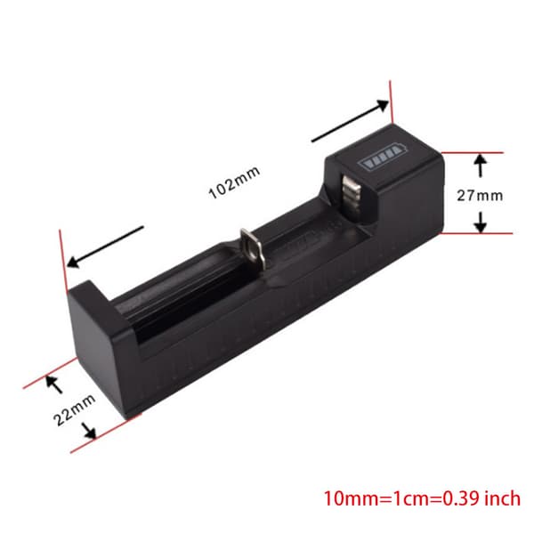 Batteriladdare med IC-skydd 1-plats batteridocka USB