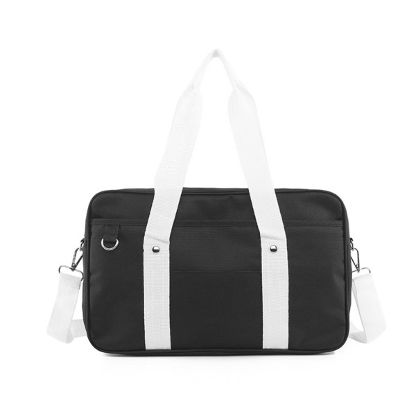 Messenger Bag Japansk stil JK Uniform Crossbody axelväska Multipurpose Tote Bag Girl Student Handväska Satchelväskor Black and White