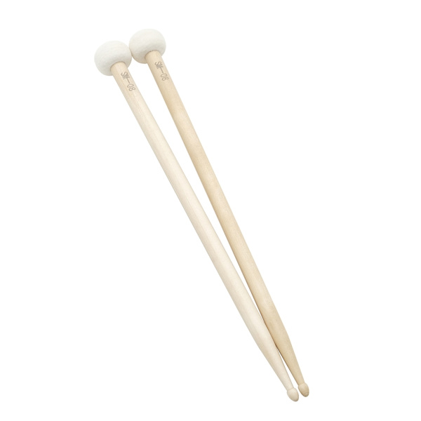 1 Pari Kaksipäisiä Rumpukapuloita Pehmeällä Huopapäisellä Nuijalla Marching Snare -rummun Kapuloita Lyömäsoittimille