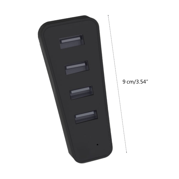Höghastighets USB förlängare USB -port Expander Expandera och ladda enheter med 4 USB 2.0-portar Hållbar Lämplig för PS5Slim Black