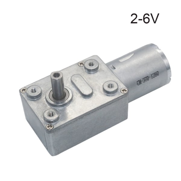 JGY370 2 RPM till 375 RPM High Moment Speed ​​Reducer 6V/12V24V Metall snäckväxelmotor Vändbar snäckväxelmotor med låg hastighet 375 24V