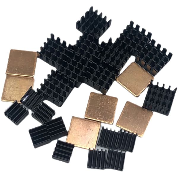 Raspberry Pi Kylfläns Kit Koppar Aluminium Kylfläns för kylning Kylare Raspberry Pi 3 Pi 2 Pi Modell B+ 26st