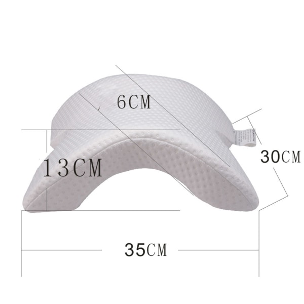 Memory Foam Kudde Tunnel Slow Rebound Tryck Kudde Arm Kudde Sked Kudde Båd Nack Cervikal kudde för resor