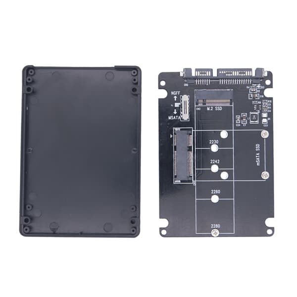 MSATA til Sata 3.0 Adapter USB 3.0 Sata Harddisk 2 i 1 Konverter med Kabel