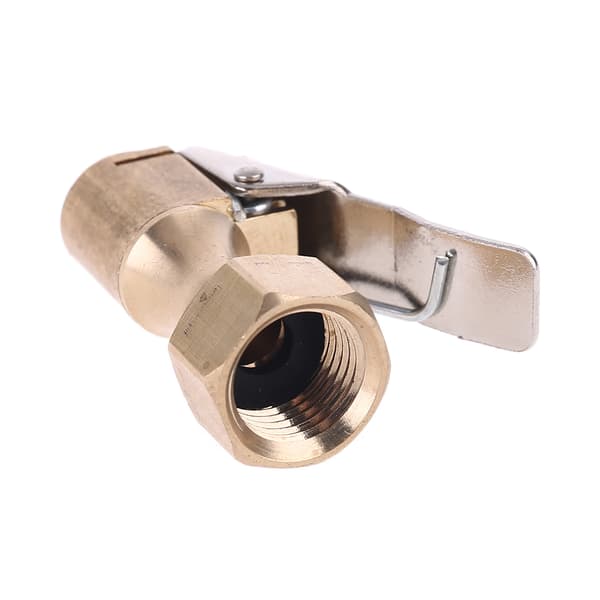1/4\" Låsbar Helmetall Luftchuck Mini Luftkompressor Dekkpumpedyse Endekobling