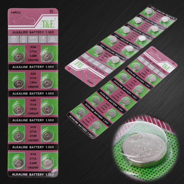 10 stk. AG6 Alkaline Batteri 1,55V Knapcelle SR920 Ur Batterier